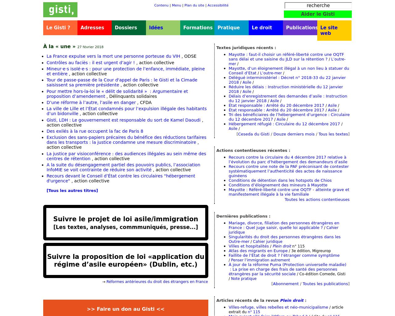 Groupe d'information et de soutien des immigré·e·s Groupe d'information et de soutien des immigré·e·s