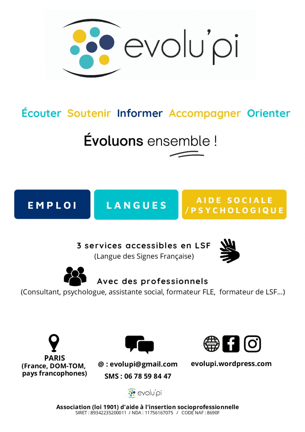 Assistant(e) social en langue des signes française LSF et liberal
