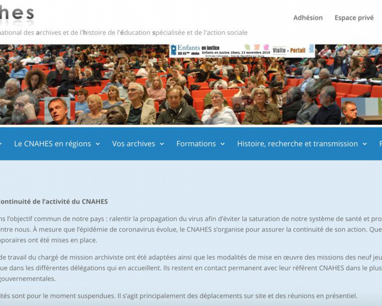 Conservatoire national des archives et de l’éducation spécialisée et de l’action sociale Conservatoire national des archives et de l’éducation spécialisée et de l’action sociale