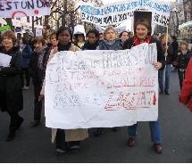 Bilan de la manifestation du 02 février pour le droit au logement pour tous et contacts