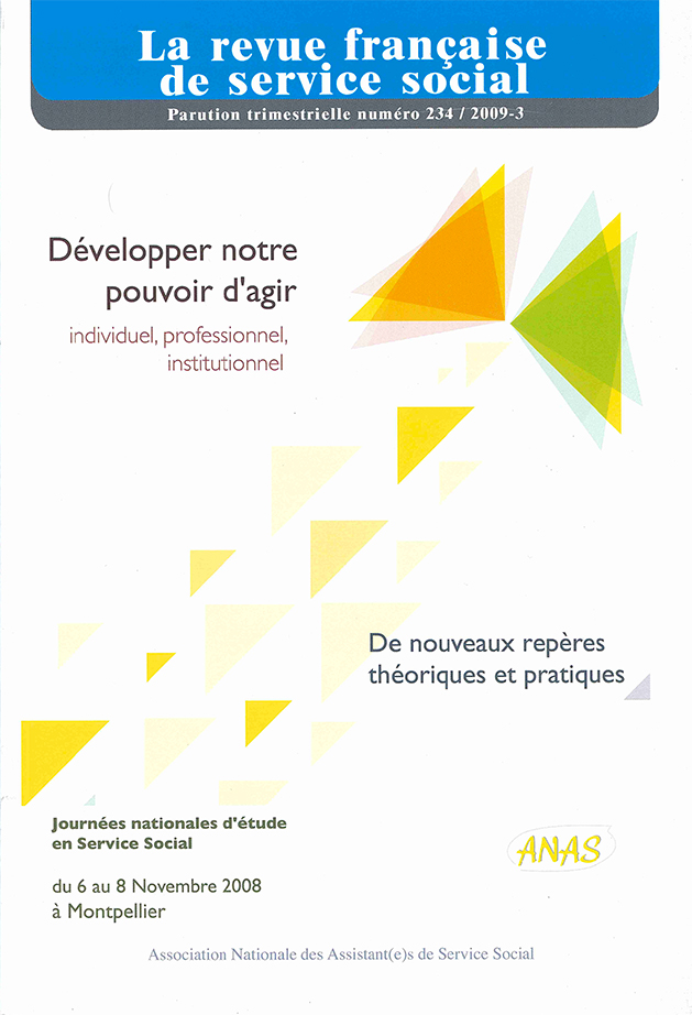 RFSS N°234 : "Développer notre pouvoir d'agir - individuel, professionnel, institutionnel"