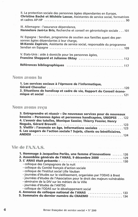 RFSS N°200 : "Autonomie Dépendance : Pratiques sociales d'évaluation et d'accompagnement"