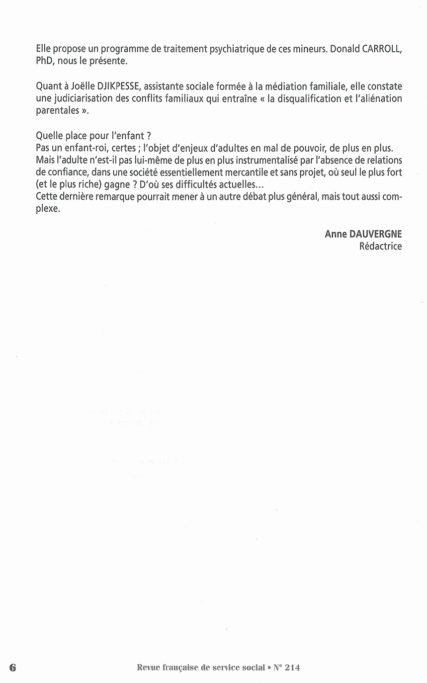 RFSS N°214 : "Comment protéger les mineurs à l'heure actuelle ? Des interrogations pour la pratique professionnelle"