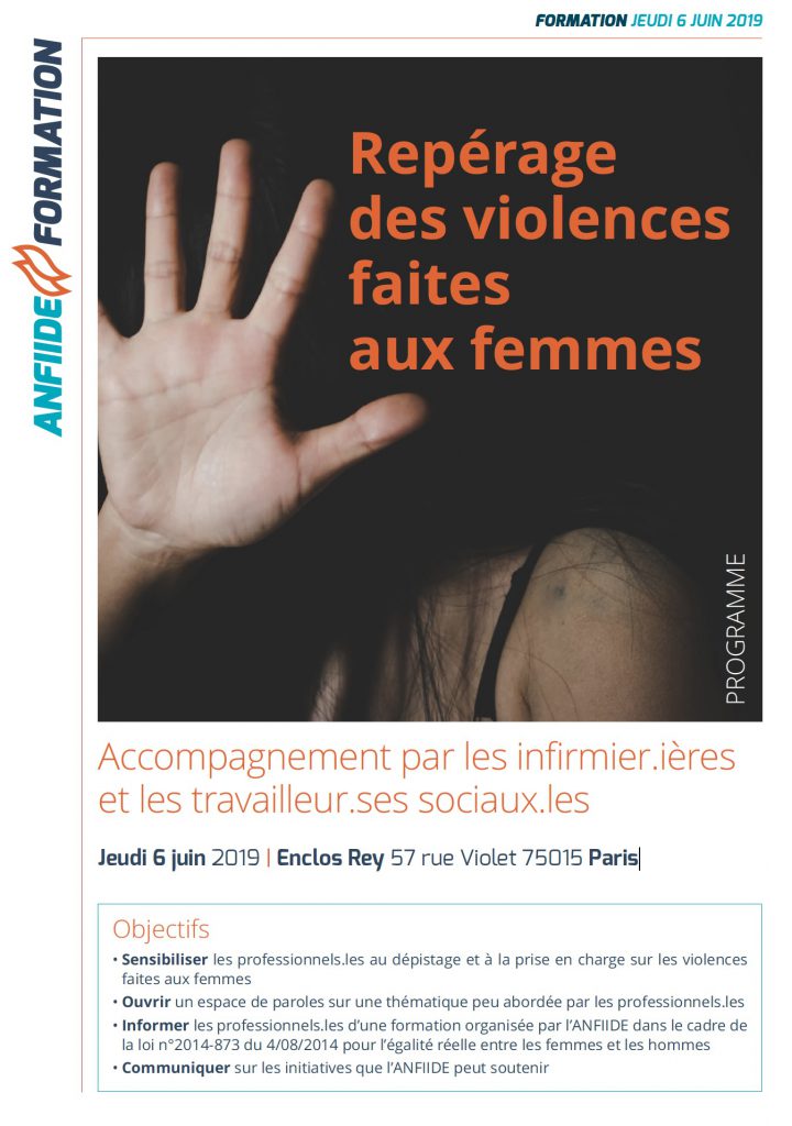 2/04/2019 - Paris - Repérage de la maltraitance et de la violence faite aux femmes, et conduite à tenir