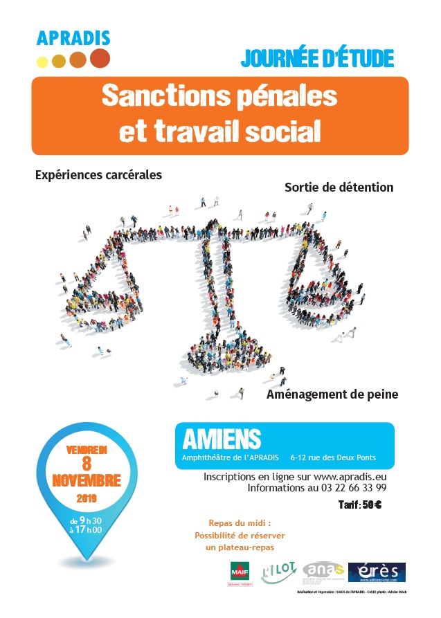 8/11/2019 - Amiens - Journée d'étude : "Santions pénales et travail social"