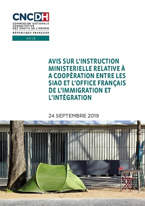 Avis de la CNCDH - Partage d'informations entre le 115 et OFII