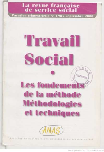 La Revue française de service social n° 198 - Septembre 2000
