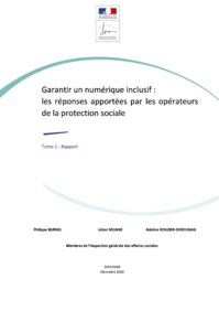 Rapport IGAS - Garantir un numérique inclusif : les réponses apportées par les opérateurs de la protection sociale