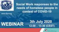 Webinaire IFSW - Les réponses des travailleurs sociaux aux besoins des sans-abri - COVID-19