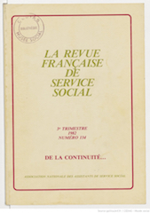 Présentation de la Revue Française de Service Social Présentation de la Revue Française de Service Social