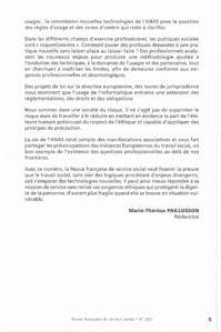 RFSS N°203 : "Le dossier social" RFSS N°203 : "Le dossier social"