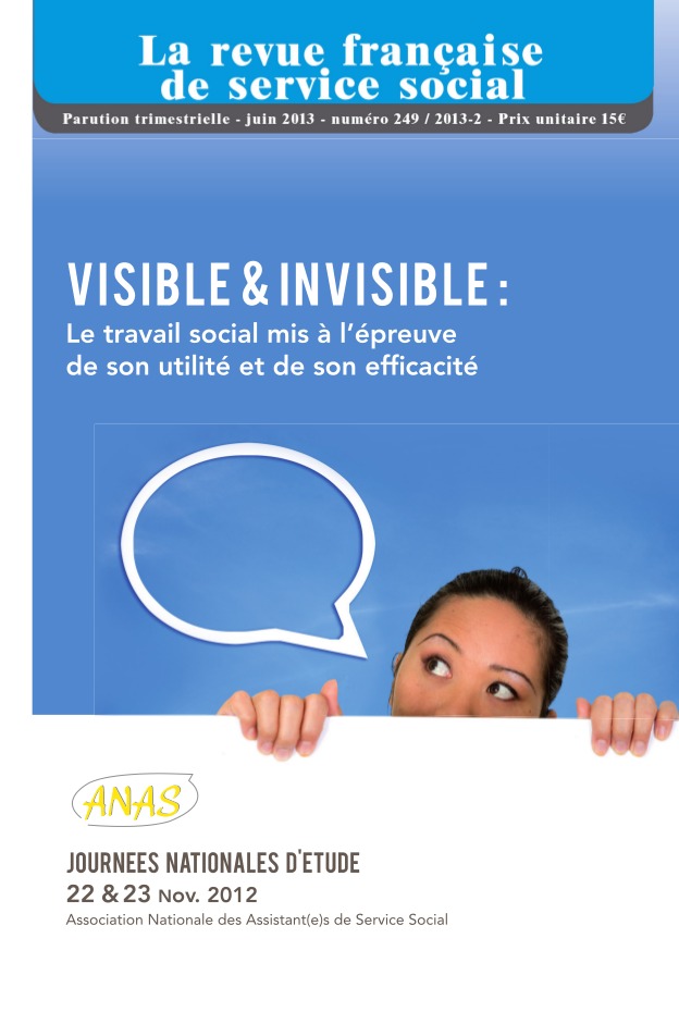 RFSS N°249 : Les journées nationales d'études "Visible et invisible : Pour un travail social efficace, utile et humain" (Nicolas AMADIO)