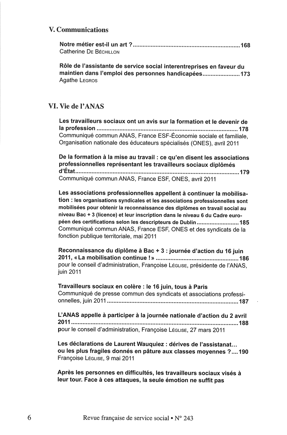 RFSS N°243: "Réforme de la protection de l’enfance : quelle protection pour les mineurs ?" RFSS N°243: "Réforme de la protection de l’enfance : quelle protection pour les mineurs ?"