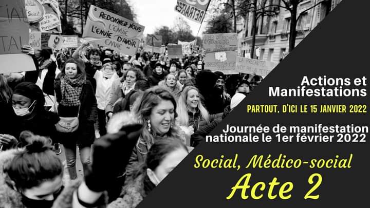 Appel à une journée de grève nationale le 1er février 2022 dans le social et médico-social par la Commission de Mobilisation du Travail Social d'Ile-de-France Appel à une journée de grève nationale le 1er février 2022 dans le social et médico-social par la Commission de Mobilisation du Travail Social d'Ile-de-France