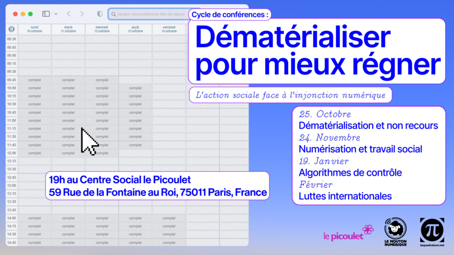 Paris - Cycle de conférences "Dématérialiser pour mieux régner" d'octobre 2022 à février 2023