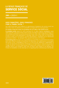 RFSS N°288 : « Aides financières : quels paradoxes pour le travail social ? » RFSS N°288 : « Aides financières : quels paradoxes pour le travail social ? »