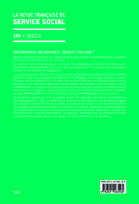 RFSS N°289 : « Bientraitance-maltraitance : penser et/ou agir ? » RFSS N°289 : « Bientraitance-maltraitance : penser et/ou agir ? »