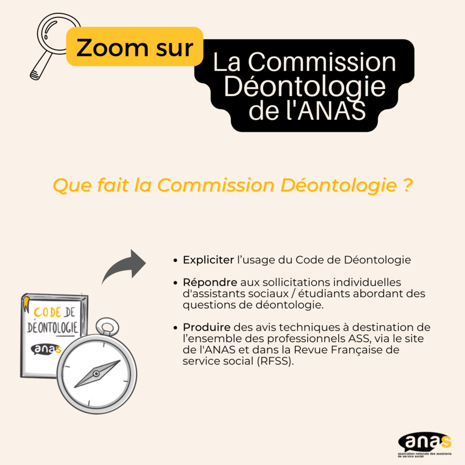 Zoom sur ... la Commission Déontologie Zoom sur ... la Commission Déontologie