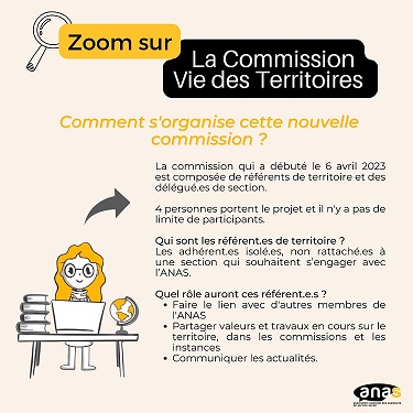Zoom sur ... la Commission Vie des Territoires Zoom sur ... la Commission Vie des Territoires