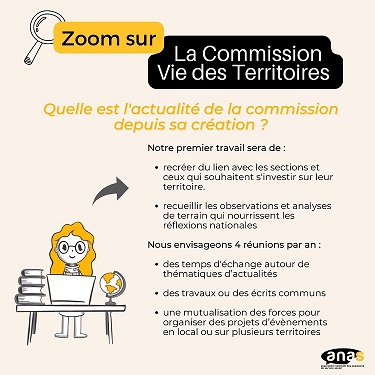Zoom sur ... la Commission Vie des Territoires Zoom sur ... la Commission Vie des Territoires