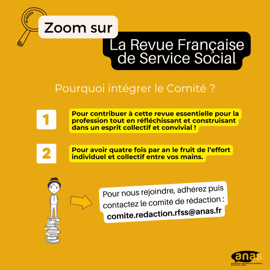 Zoom sur... Le Comité de rédaction de la Revue Française de Service Social Zoom sur... Le Comité de rédaction de la Revue Française de Service Social
