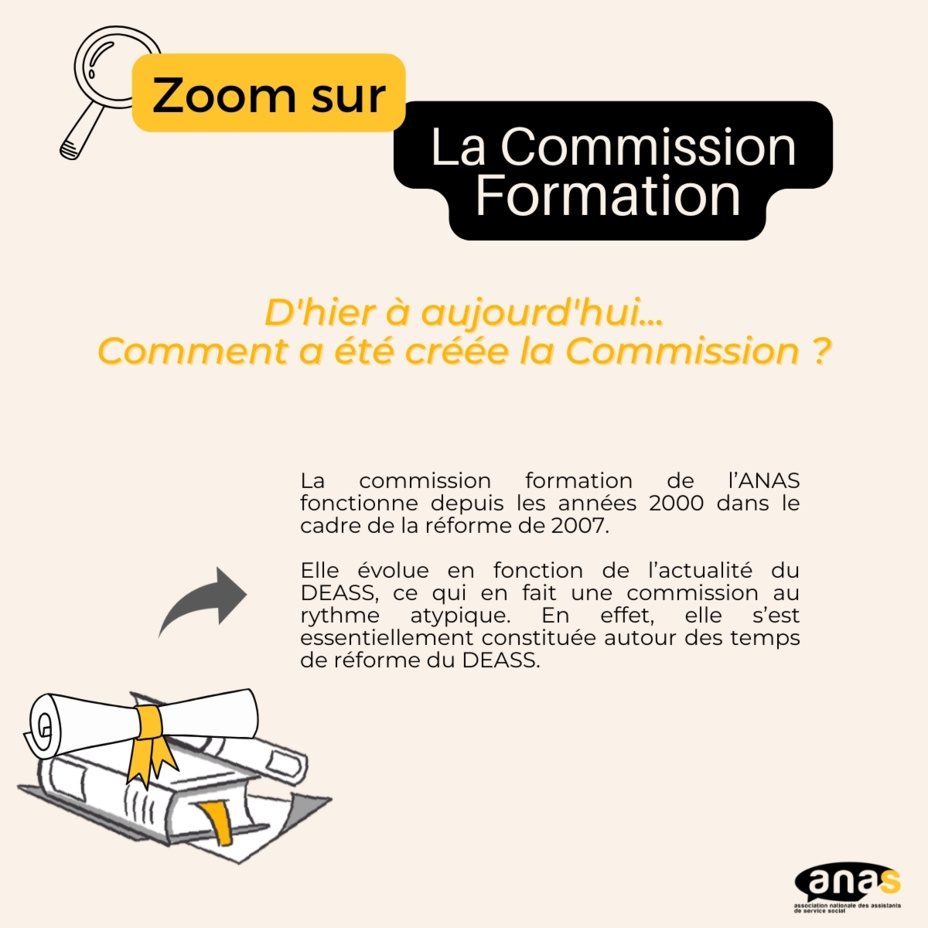 Zoom sur ... la Commission Formation Zoom sur ... la Commission Formation