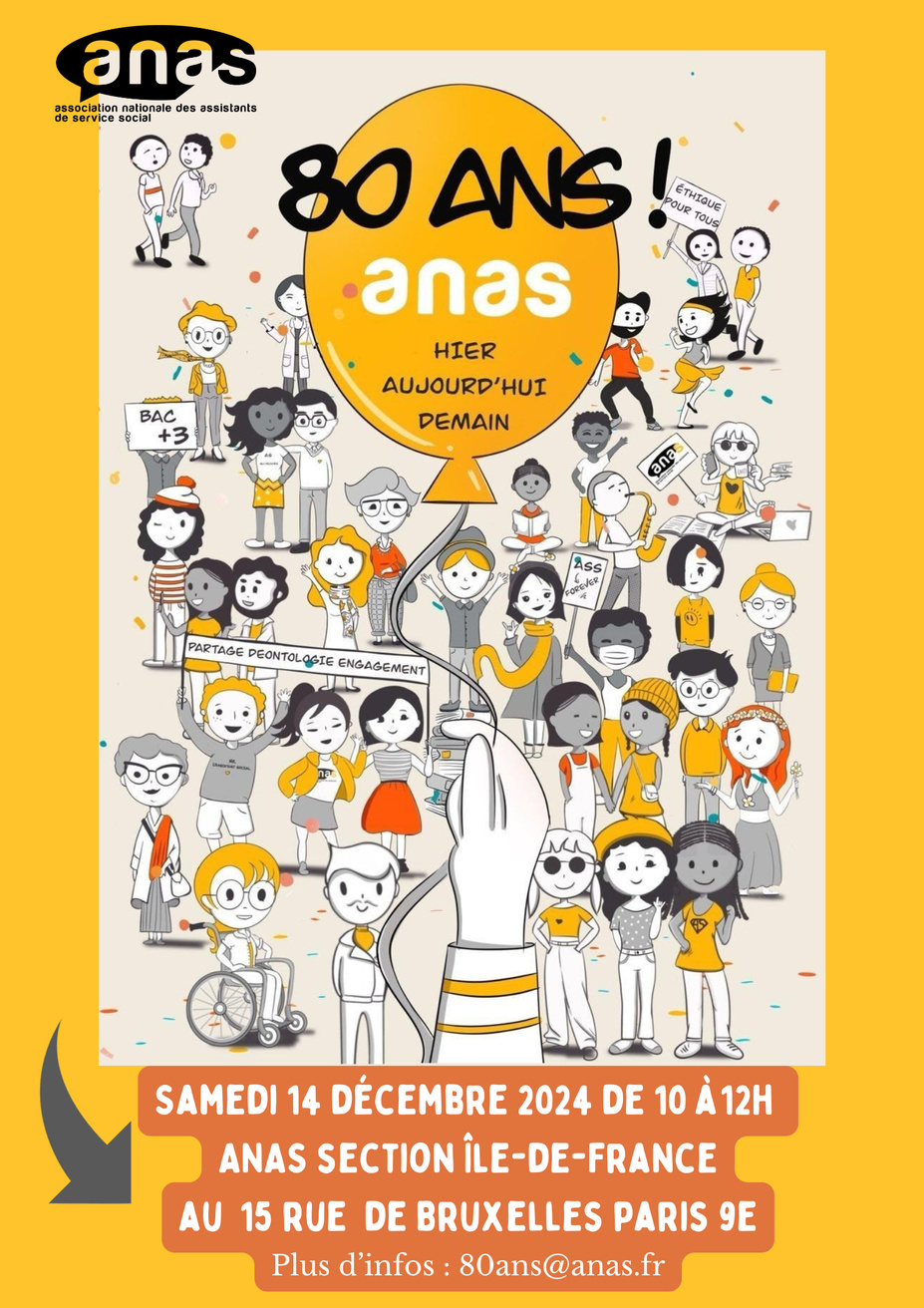 Anniversaire des 80 ans de l'ANAS : La Section Île-de-France vous invite Anniversaire des 80 ans de l'ANAS : La Section Île-de-France vous invite
