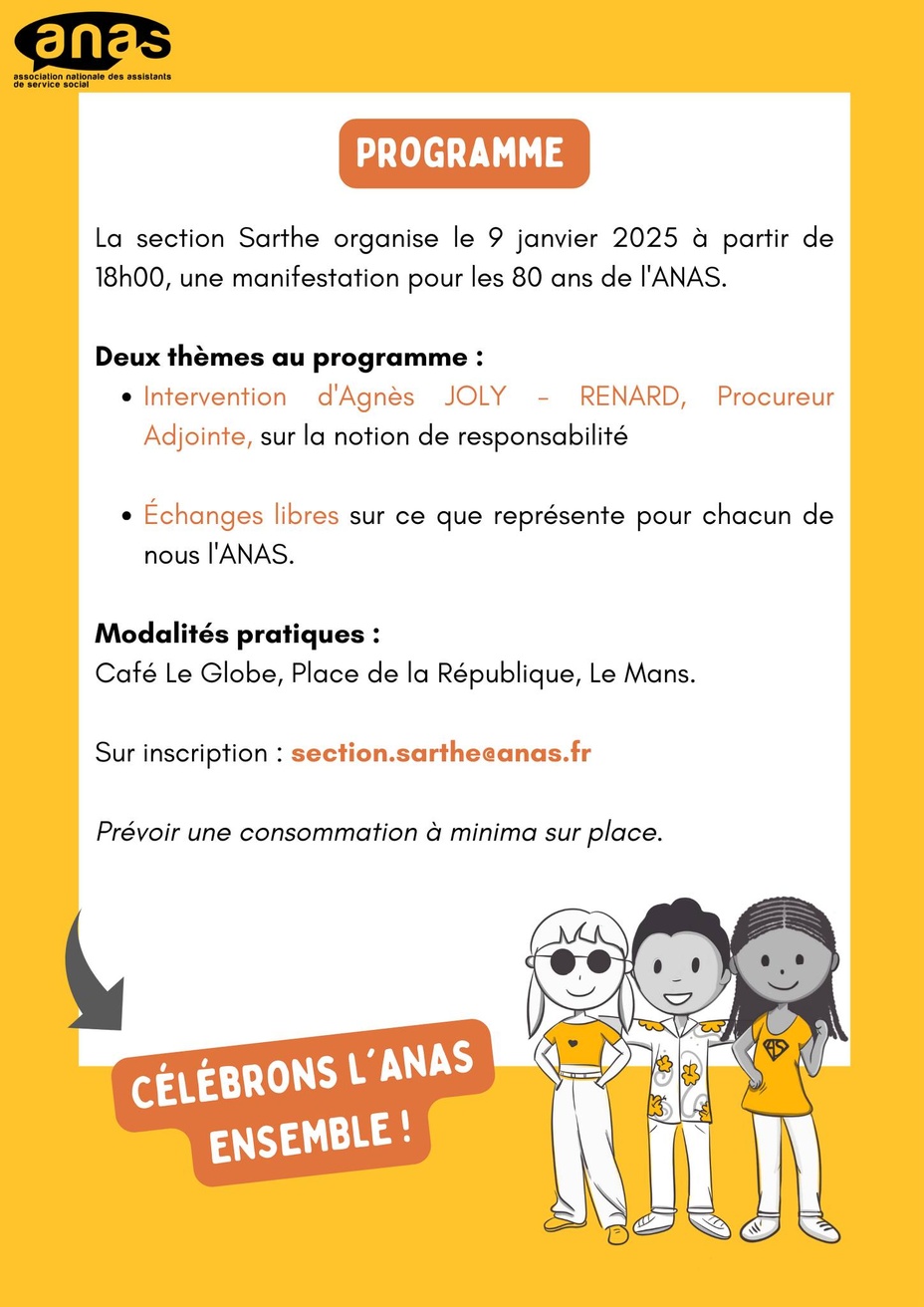 Section Sarthe - 80 ANS de l'ANAS Section Sarthe - 80 ANS de l'ANAS