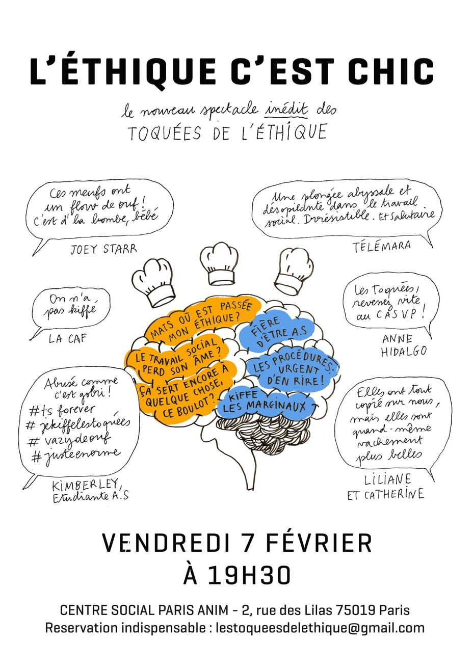 Les toquées de l'éthique : nouveau spectacle ! Les toquées de l'éthique : nouveau spectacle !