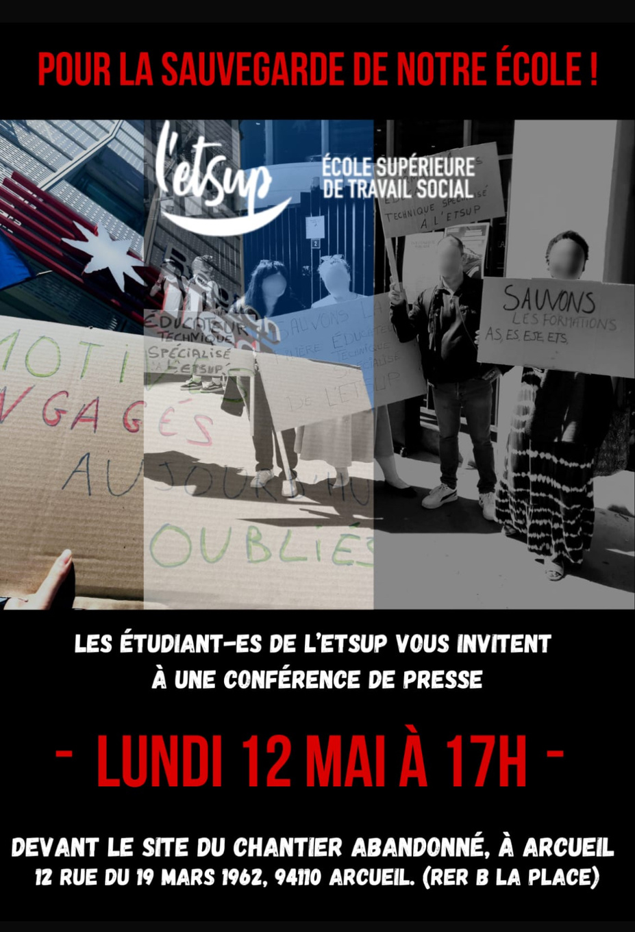 Réaction de l'ANAS face à l'annonce de la fermeture de l'ETSUP Réaction de l'ANAS face à l'annonce de la fermeture de l'ETSUP