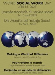 Ce 15 avril est la Journée  Internationale des travailleurs Sociaux