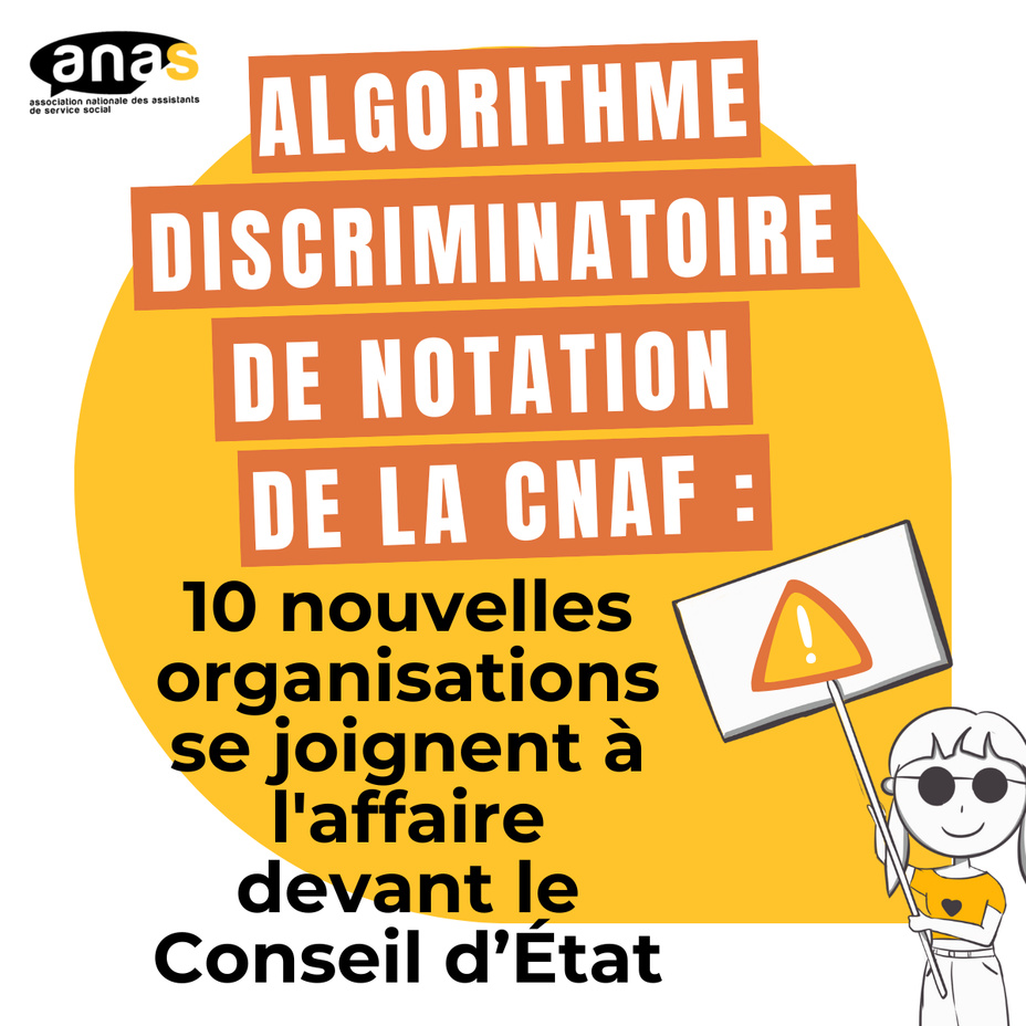 Algorithme discriminatoire de notation de la CNAF : 10 nouvelles organisations se joignent à l'affaire devant le Conseil d’État