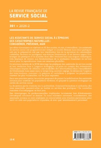 RFSS N°301 : « Les assistants de service social à l’épreuve des catastrophes naturelles : considérer, prévenir, agir »