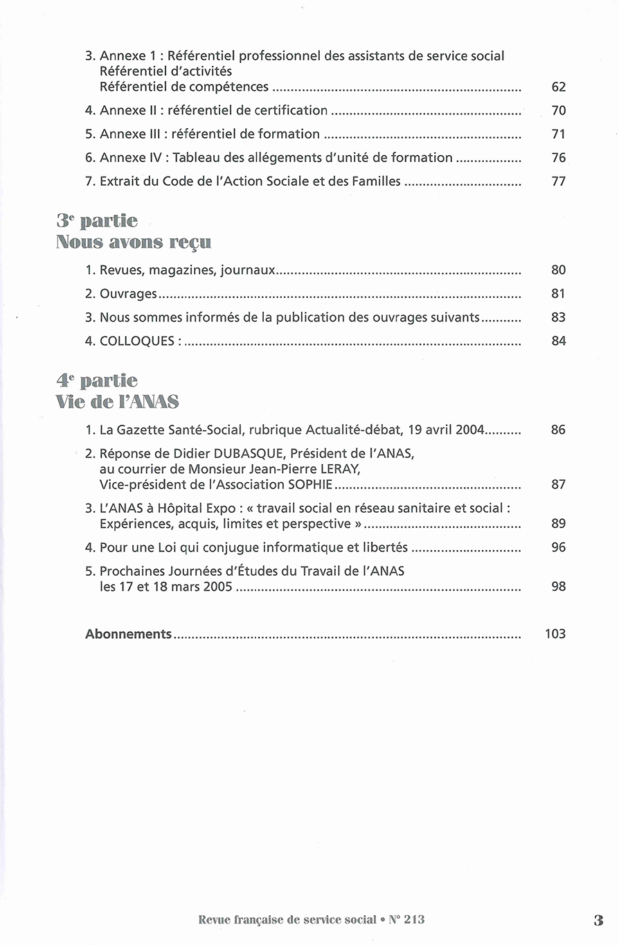RFSS N°213 : "Valorisation du travail social : une communication parfois difficile" RFSS N°213 : "Valorisation du travail social : une communication parfois difficile"