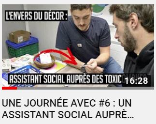 [Vidéo] Une journée avec #6 : un assistant social auprès des toxicomanes