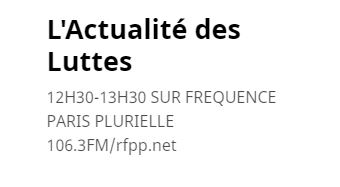 Reportage - "Le travail social en confinement" dans l'Actualité des Luttes sur Fréquence Paris Plurielle