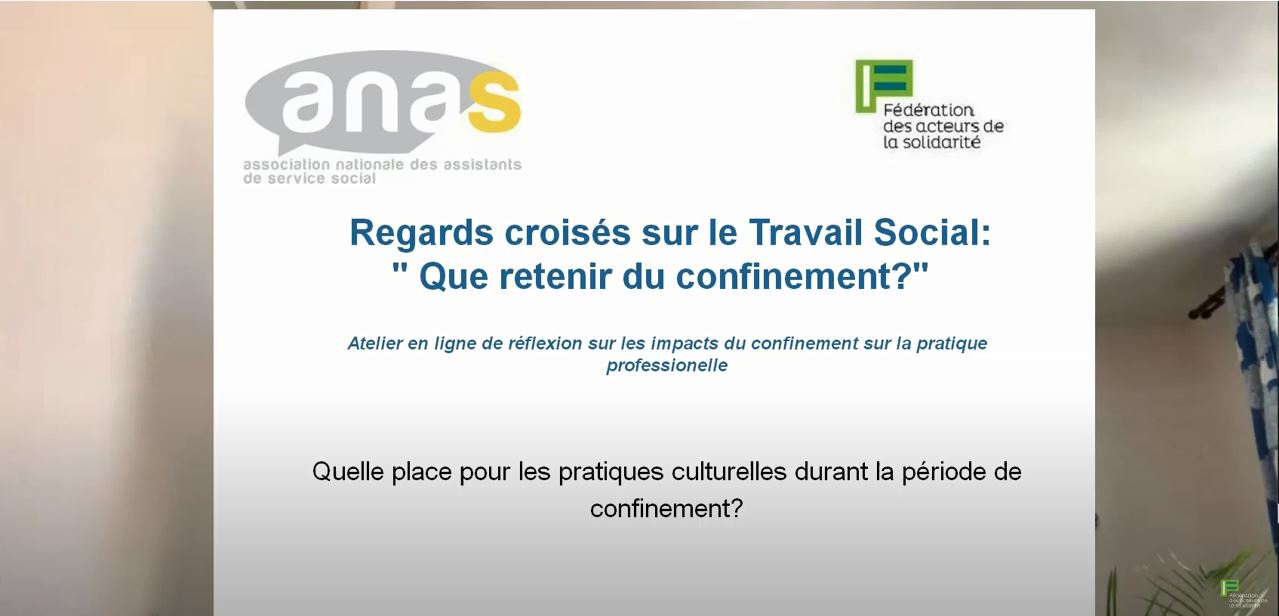 Atelier ANAS FAS #4 - Quelle place pour les pratiques culturelles