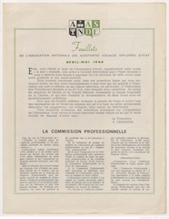 Présentation de la Revue Française de Service Social Présentation de la Revue Française de Service Social