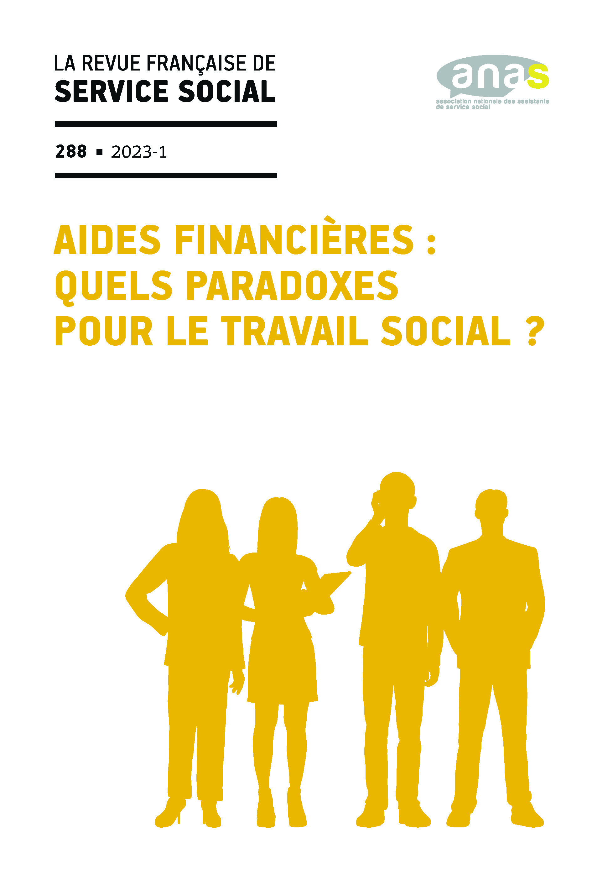 RFSS N°288 : « Aides financières : quels paradoxes pour le travail social ? »