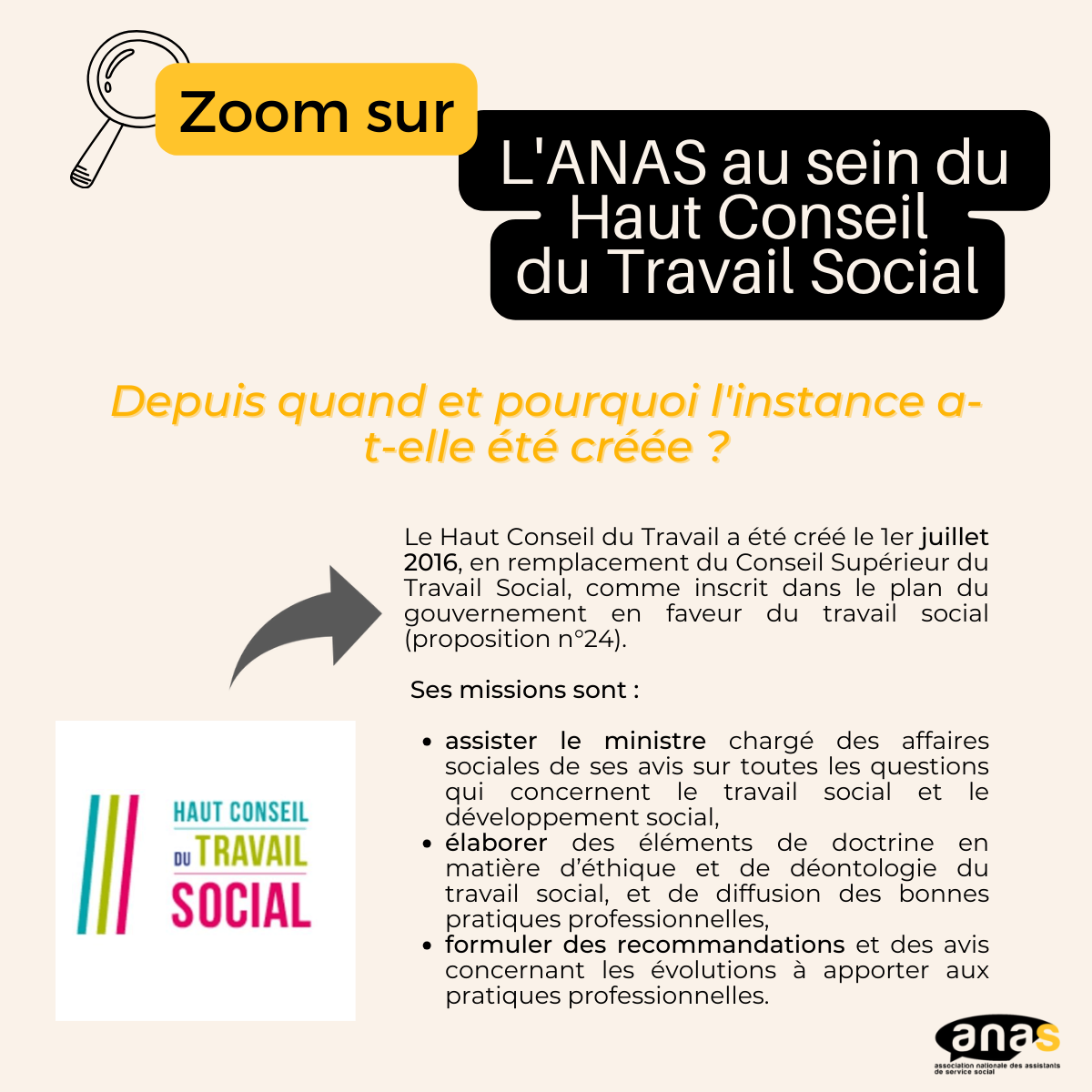 Zoom sur... Haut Conseil du Travail Social