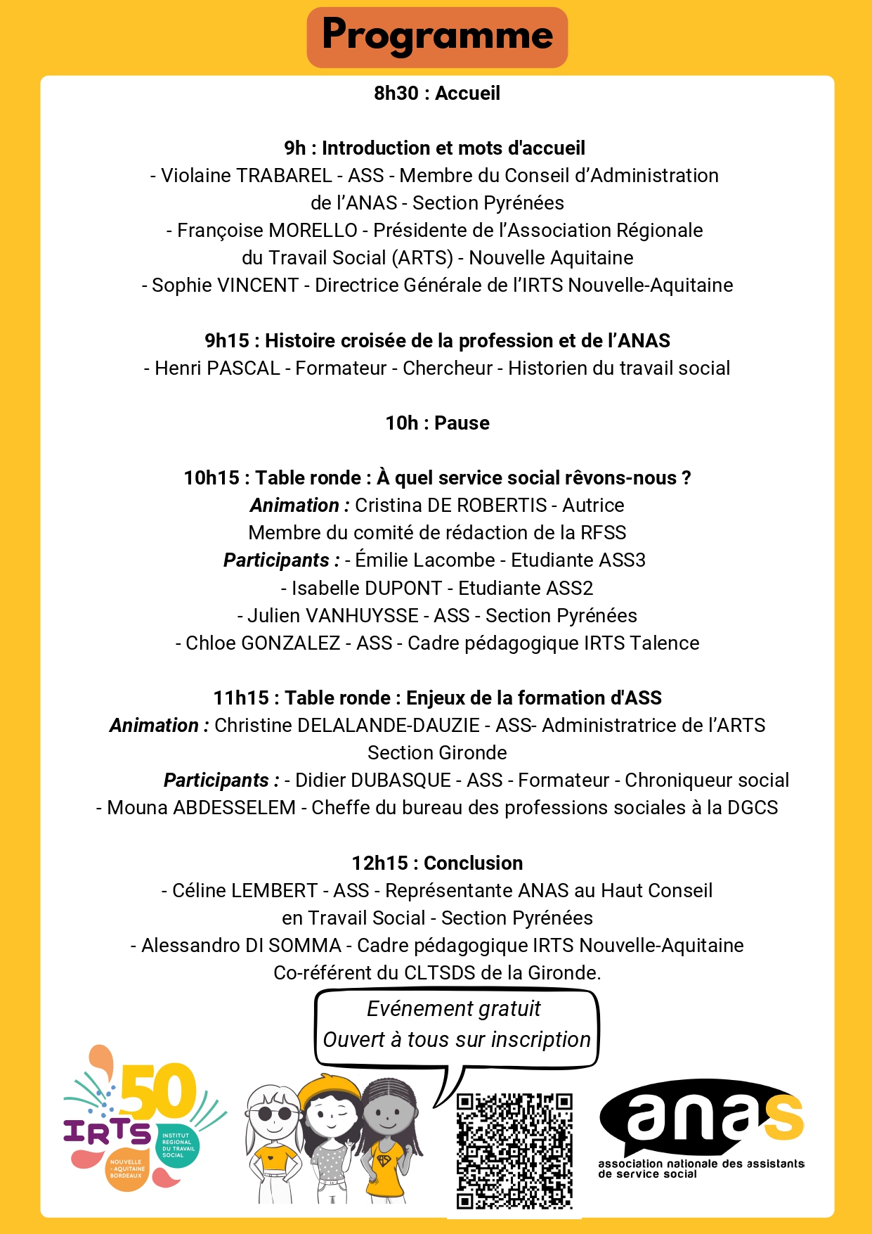 Venez fêter les 80 ans de l'ANAS en Nouvelle Aquitaine - Programme en Ligne Venez fêter les 80 ans de l'ANAS en Nouvelle Aquitaine - Programme en Ligne
