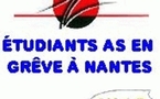 les étudiants as en grève à Nantes les étudiants as en grève à Nantes