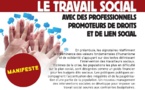 Manifeste des travailleurs sociaux à l'initiative de 4 syndicats