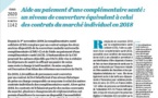 Aide au paiement d’une complémentaire santé :  un niveau de couverture équivalent à celui  des contrats du marché individuel en 2018  , n° 1142 DREES, février 2020