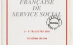 La Revue française de service social n° 189-190 - Septembre 1998
