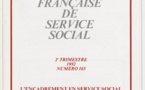 La Revue française de service social n° 165 - Juin 1992