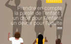 Rapport annuel sur les droits de l'enfant 2020, "Prendre en compte la parole de l'enfant : un droit pour l'enfant, un devoir pour l'adulte"