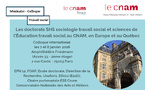 Colloque international sur les doctorats SHS travail social, au CNAM, les 7 et 8 janvier 2026.