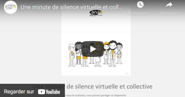 Une minute de silence virtuelle et collective en hommage à Audrey ADAM