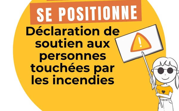 Déclaration de soutien aux personnes touchées par les incendies